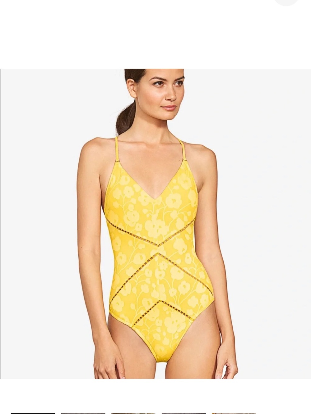 Robin Piccone Tie Back One-Piece Swimsuit